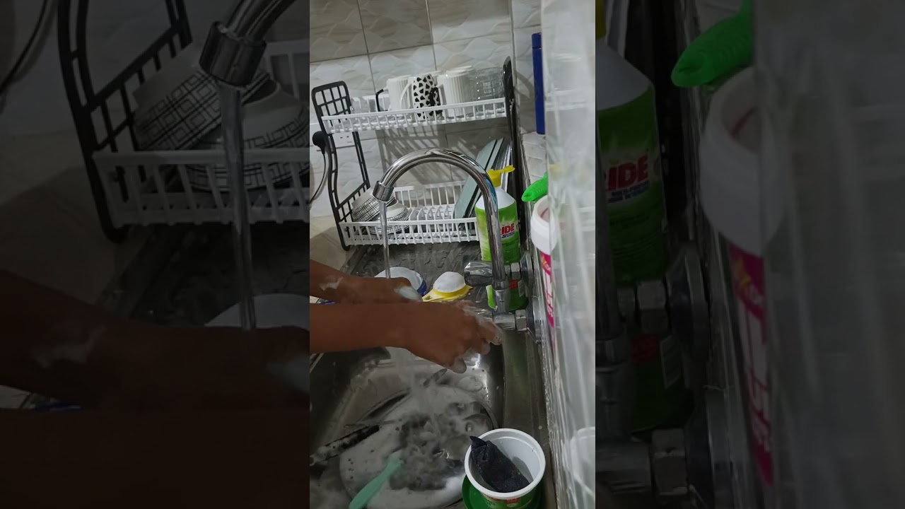 Asmr dish washing
