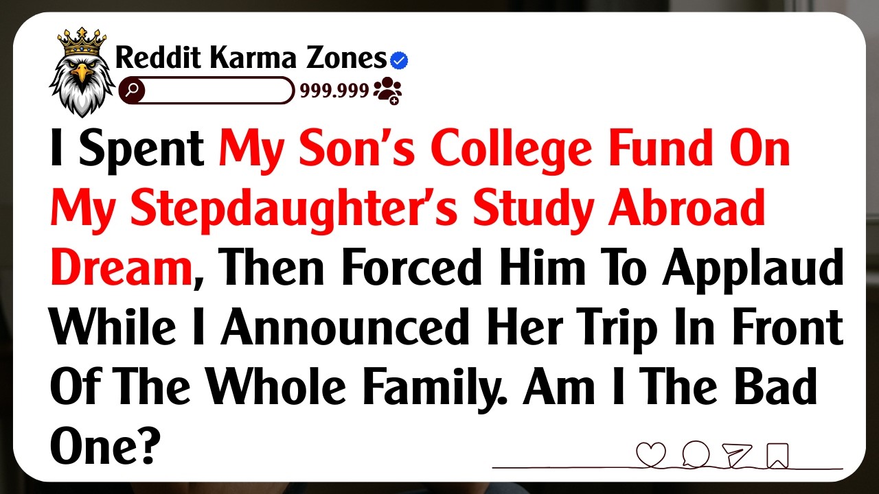 I Spent My Son’s College Fund On My Stepdaughter’s Study Abroad Dream, Then Forced Him To Applaud...
