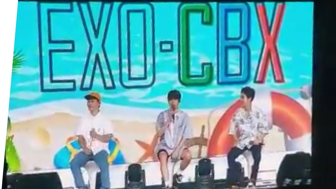180805 EXO-CBX Singing Happy Birthday for EXO-L @ Fanmeeting