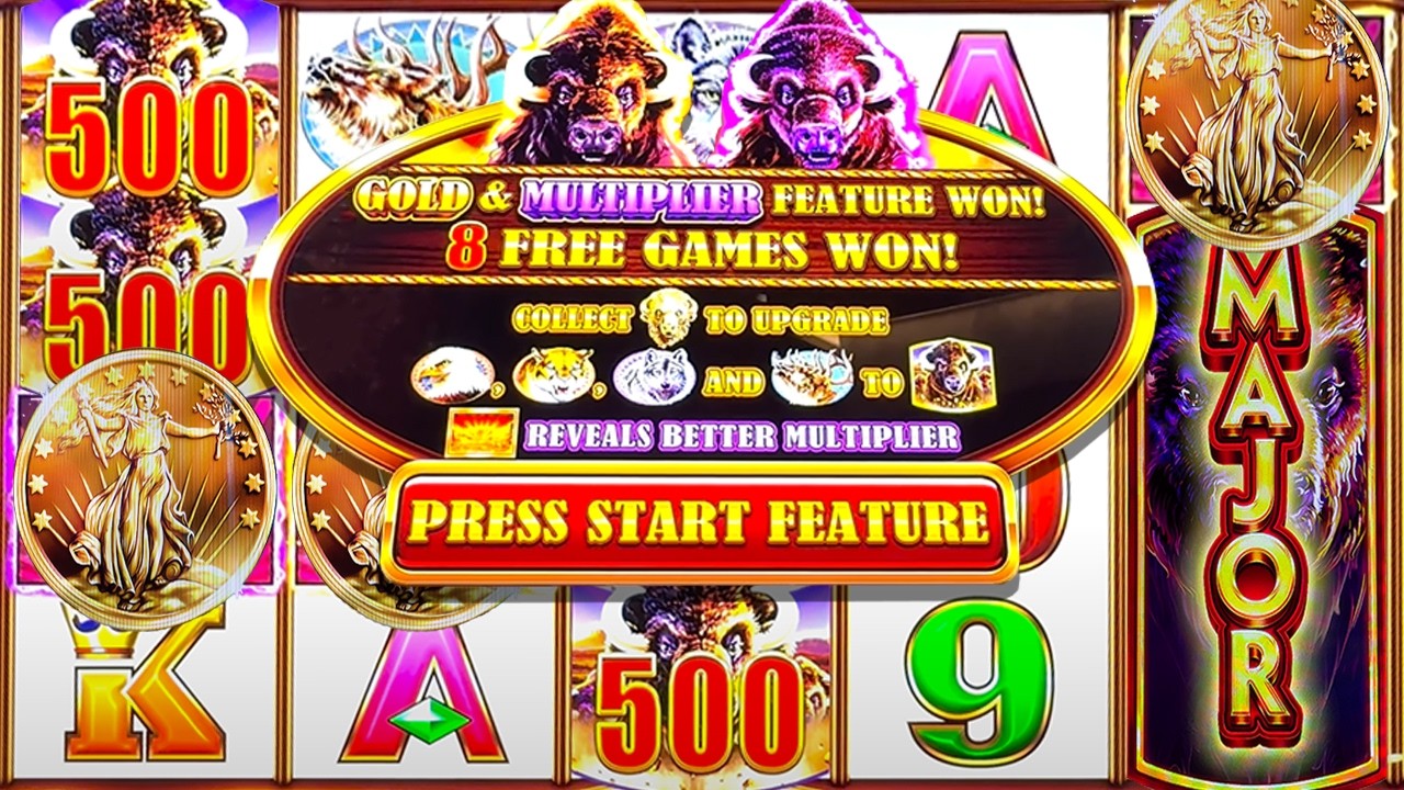 DOUBLE FEATURE GETS BOTH!! ➤ 3 COIN TRIGGER on Buffalo Gold Cash Collect