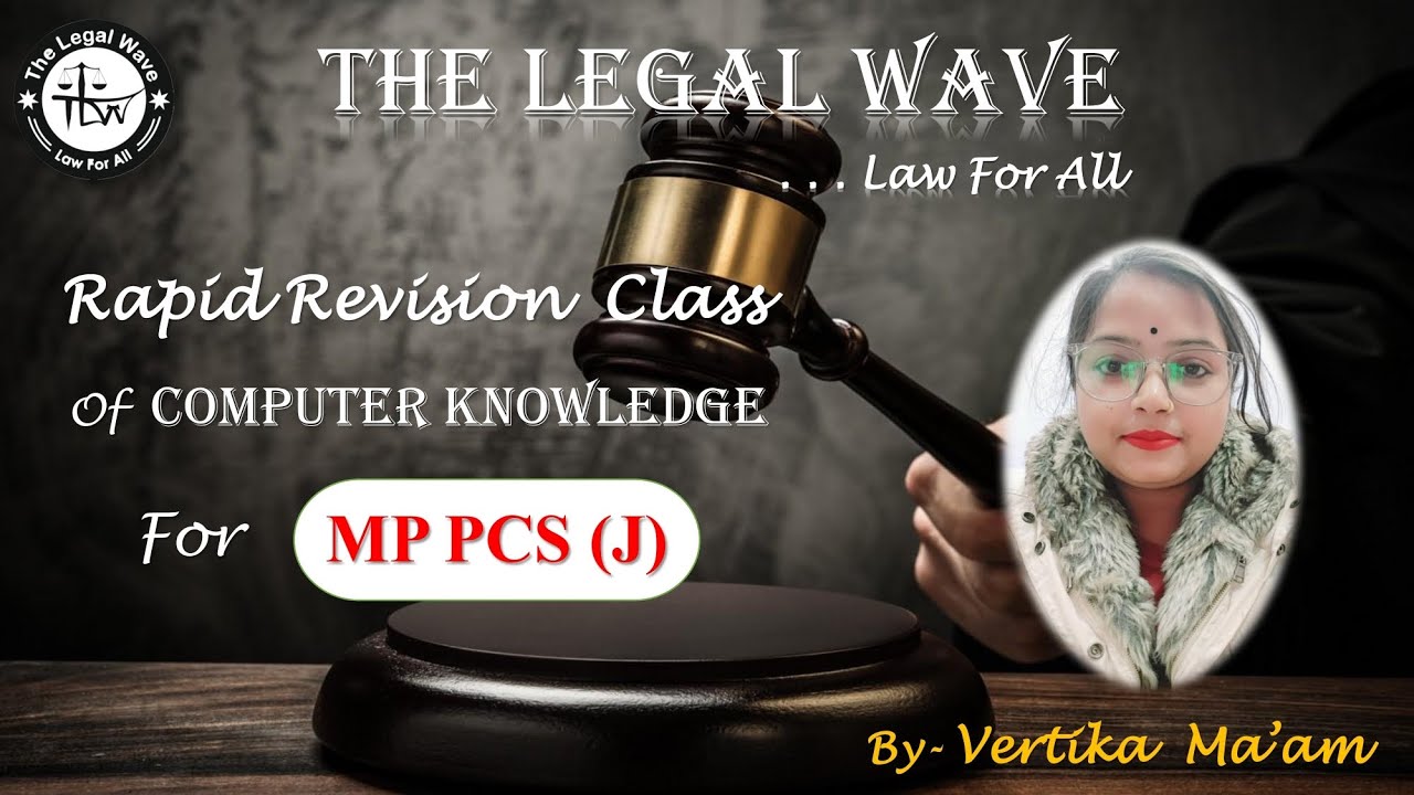 Rapid Revision Class of Computer Knowledge for MP PCS (J) By Vertika Ma'am
