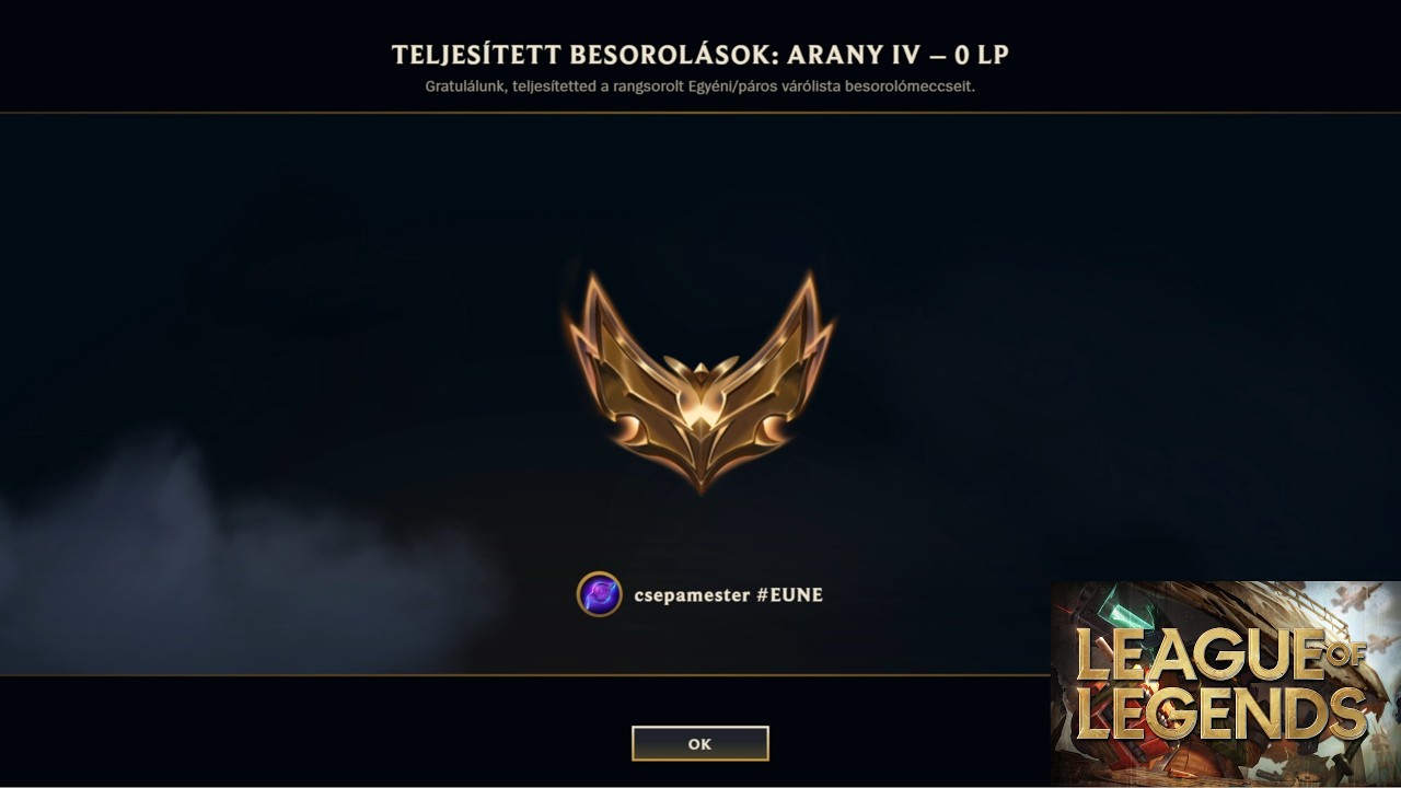Az eddigi legrosszabb besorolóm... - League of Legends