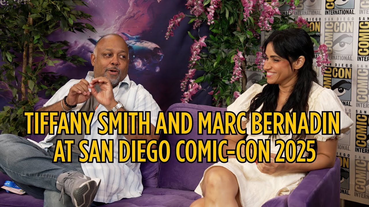 Tiffany Smith and Marc Bernardin at San Diego Comic-Con 2025