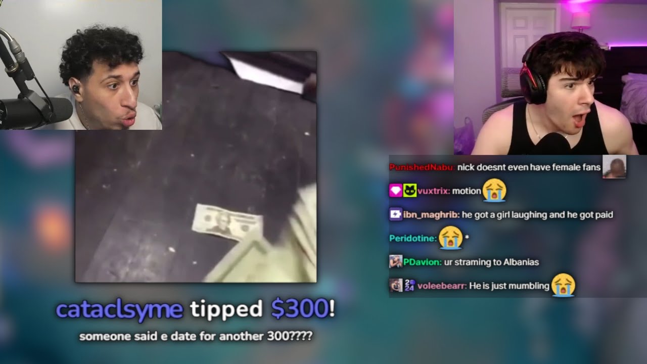 nickich reacts to humzh talking to his newest e-girl oiler and tries not to stop watching