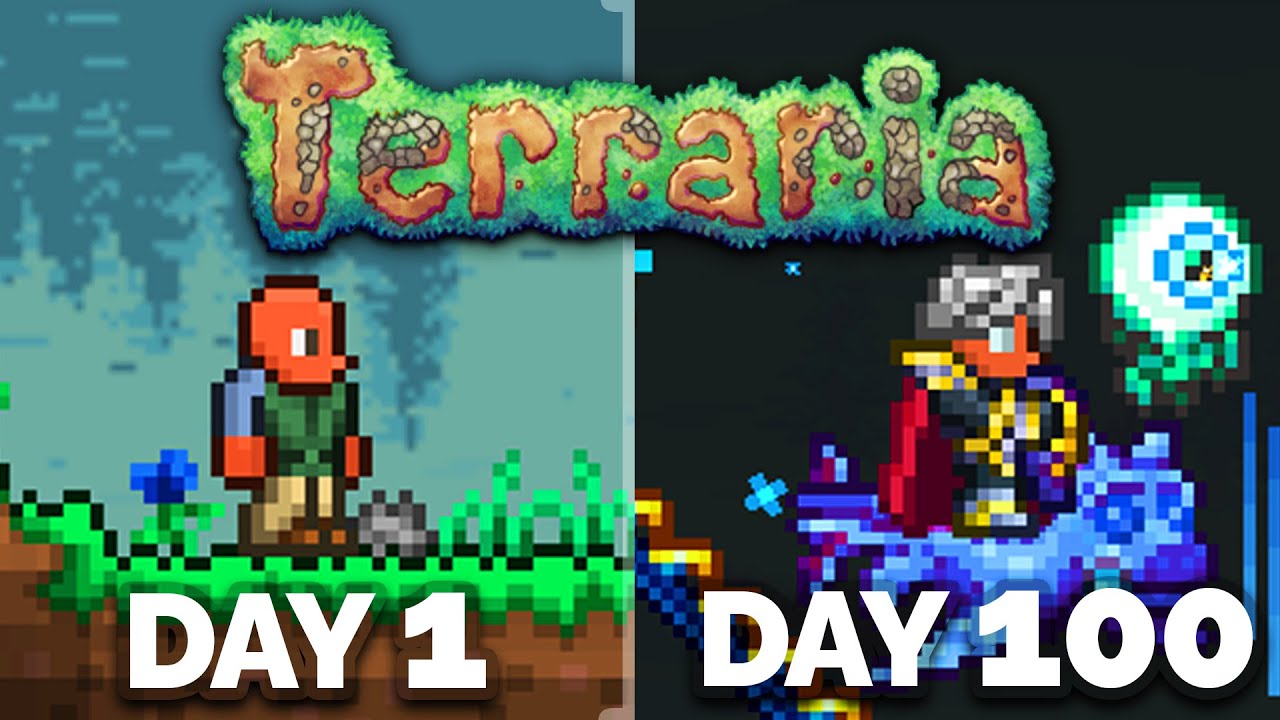 Я провел 100 дней в режиме мастера Terraria...