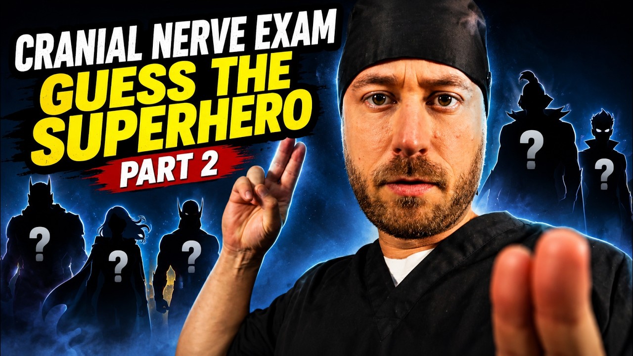 ASMR Fast Cranial Nerve Exam but You're a Superhero - Part 2