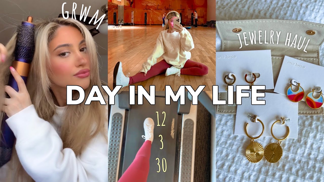 A RANDOM DAY IN MY LFE *grwm, running errands, exercising & jewelry haul*