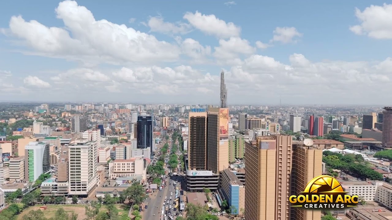 NAIROBI CBD DRONE SHOT BY GARCREATIVES
