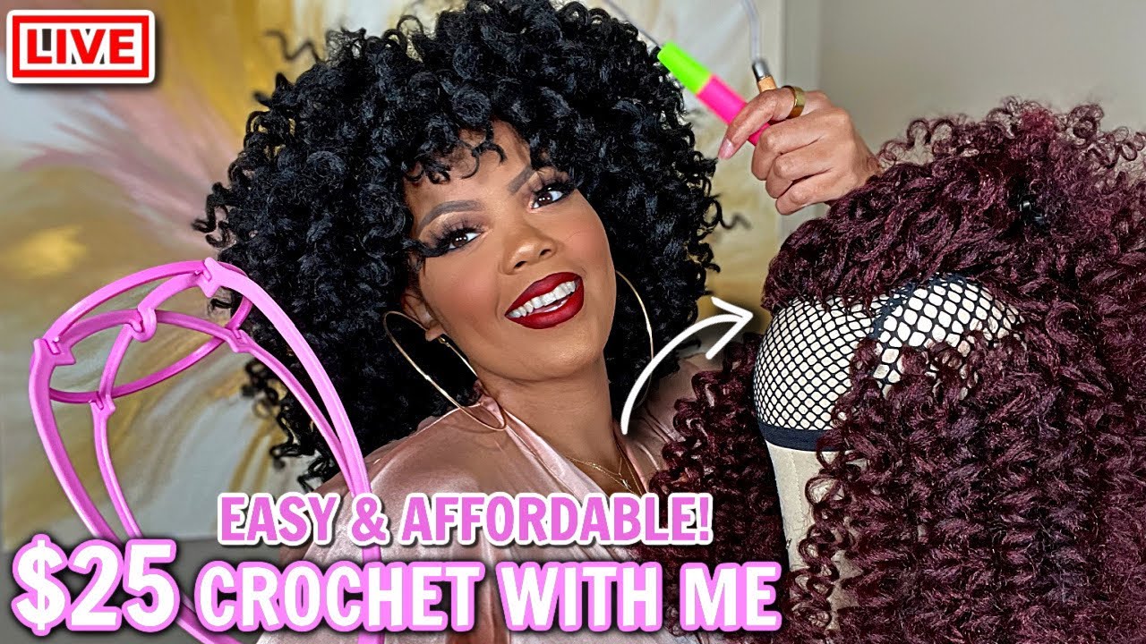 🗣𝐂𝐑𝐎𝐂𝐇𝐄𝐓 𝐖𝐈𝐓𝐇 𝐌𝐄 𝐄𝐀𝐒𝐘 $25 AFFORDABLE CROCHET WIG 𝐂𝐑𝐎𝐂𝐇𝐄𝐓 𝟏𝟎𝟏 $$ GRL TALK