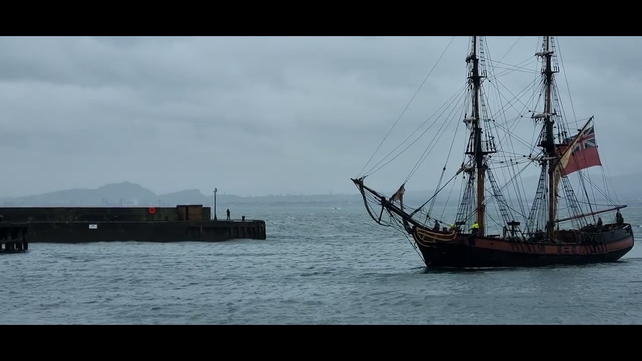 Beautiful boat   Phoenix   in Burntisland for filming of Netflix and Starz series Outlander