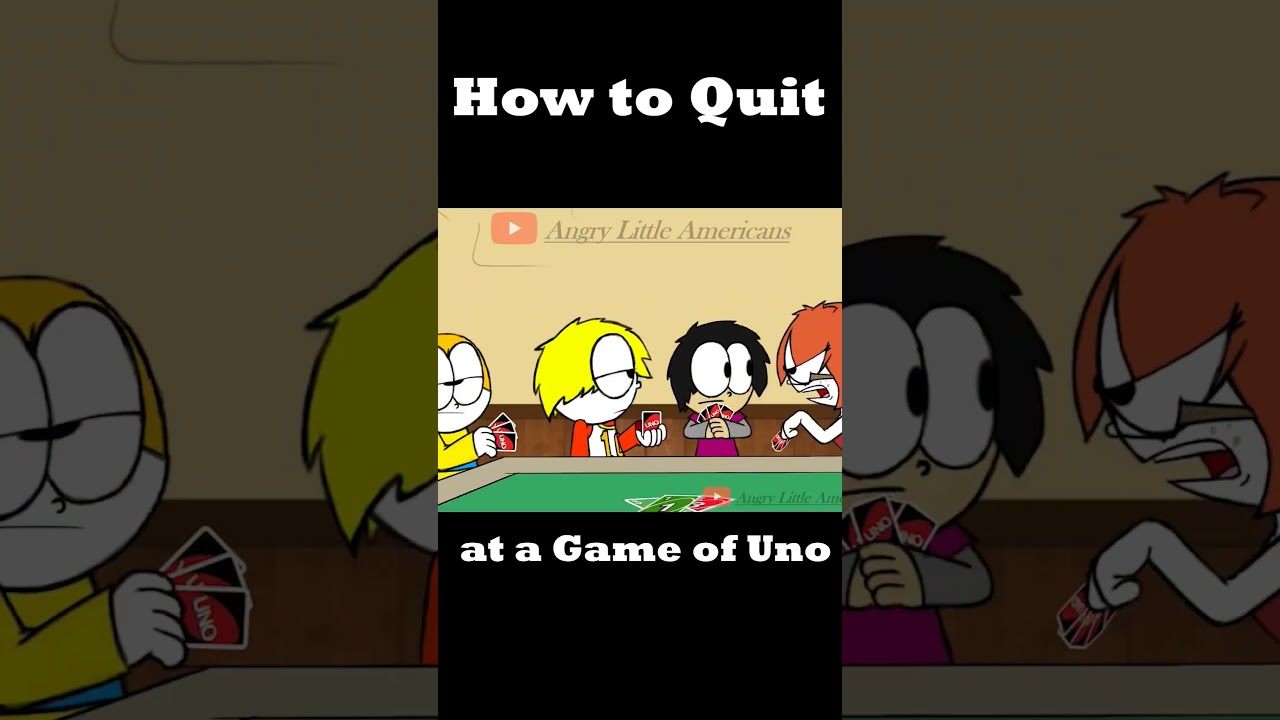 How to Quit at a game of Uno #animation #memeanimation #fypシ #funny #shorts #cartoon #uno