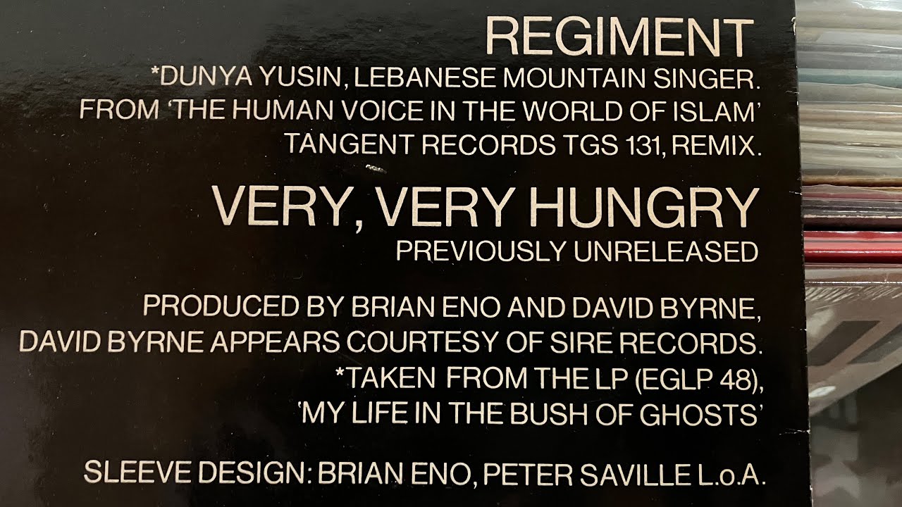 David Byrne-Brian Eno:Regiment/Very Very Hungry 