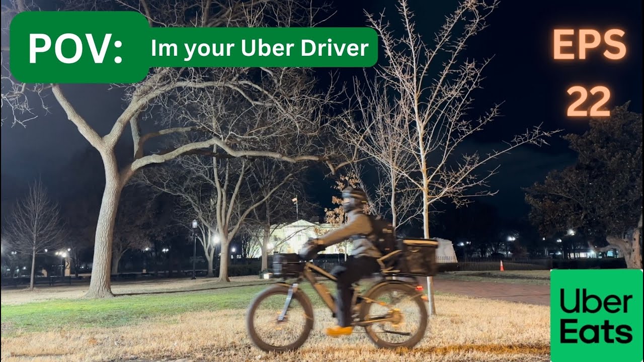 UBER EATS FOOD DELIVERY | E-Bike POV | UBEREATS | WASHINGTON DC | EPS 22