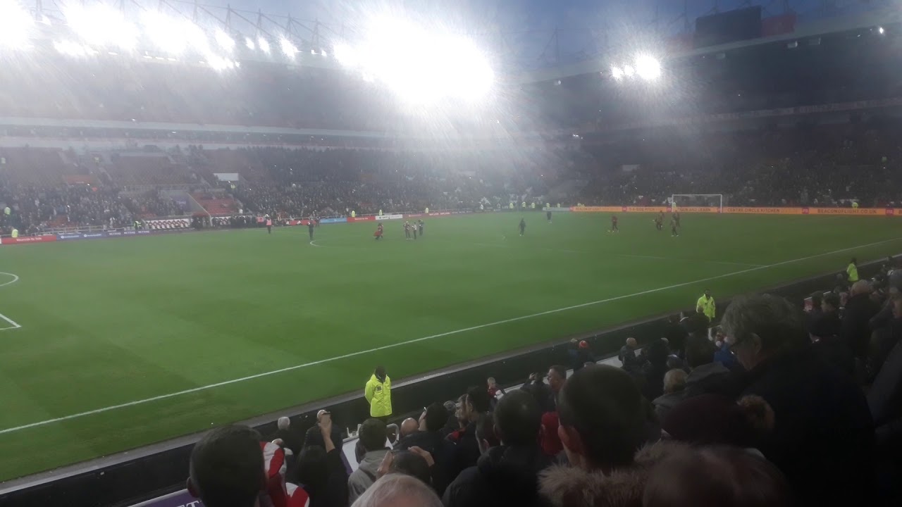 The Lake Poets singing Shipyards at Stadium of Light