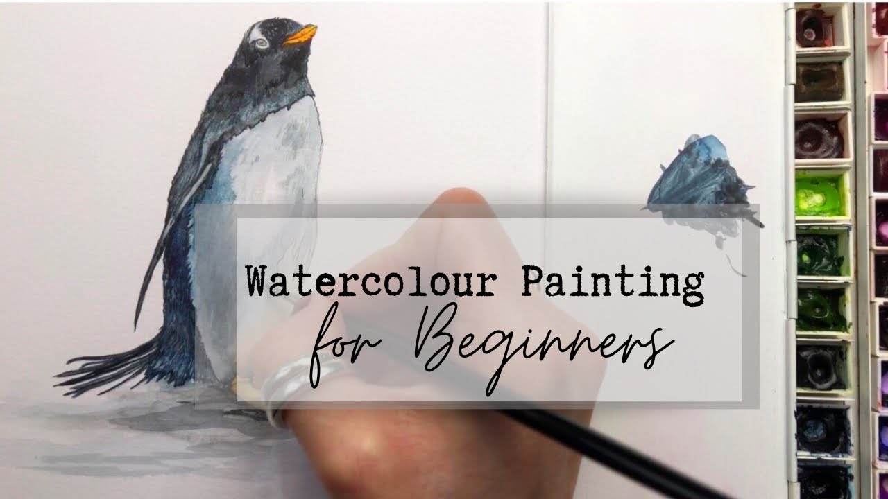 Penguin Watercolour Tutorial