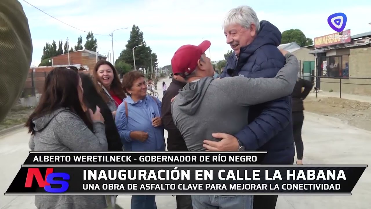 Inauguraron los baños públicos en el Centro Cívico y el asfalto en calle La Habana