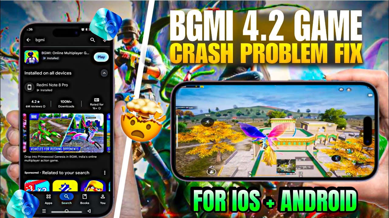 BGMI 4.2 Game Crash Problem Fix | iOS & Android Crash Solution Bgmi new update