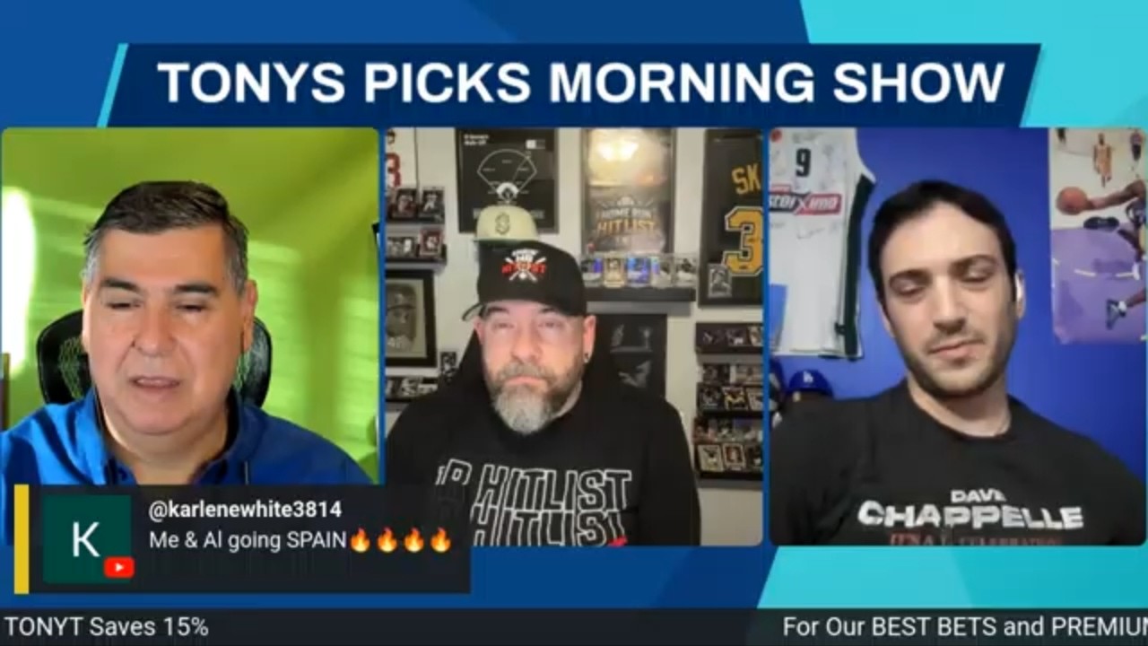 Live MLB WNBA Picks Tonys Picks Morning Show 7-16-2026