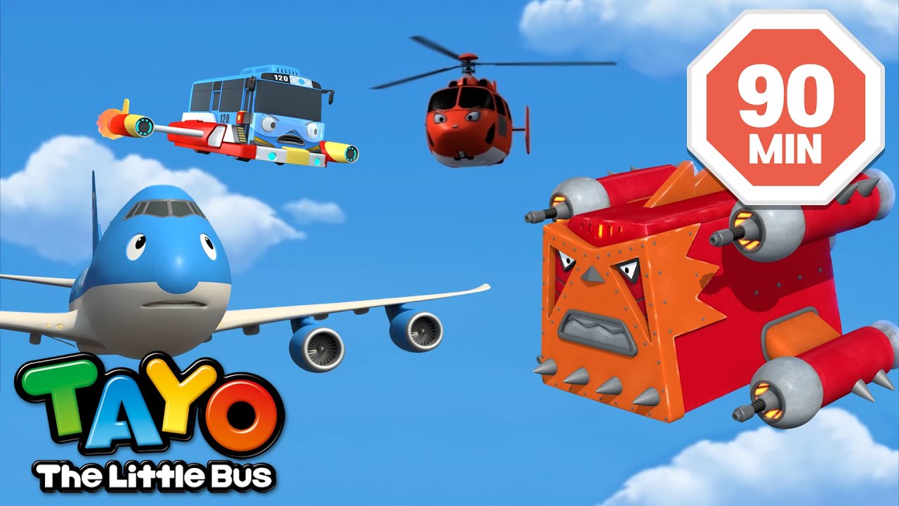 Tayo English Episodes | Meet Flying Friends! | Helicopter Air | Airplane Cargo | Tayo Episode Club