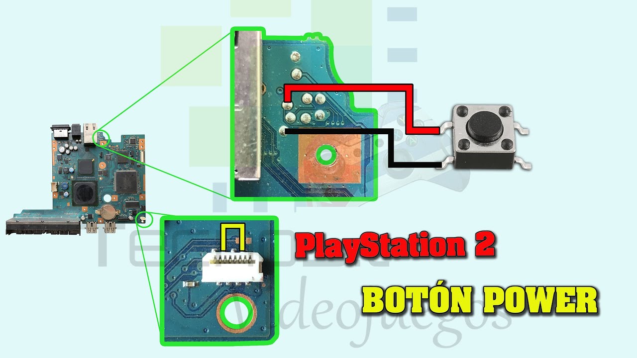 Botón Power alternativo PlayStation 2