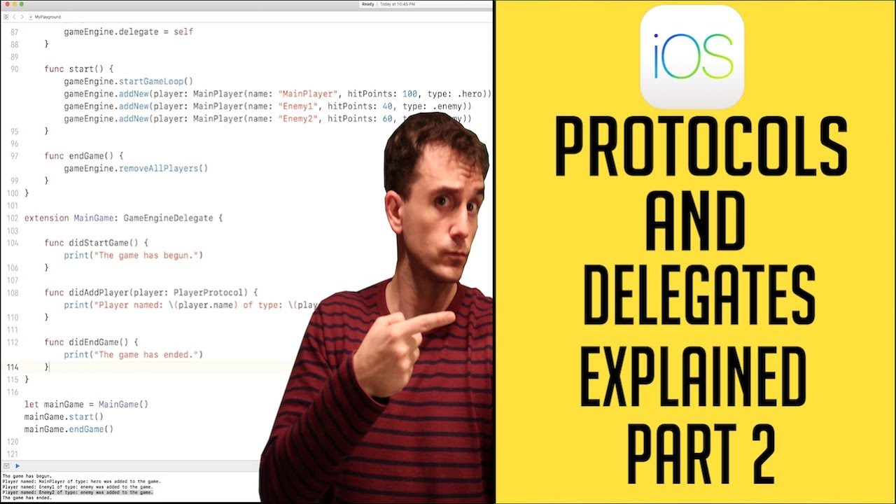 iOS Tutorial: Protocols and Delegates Explained Part 2