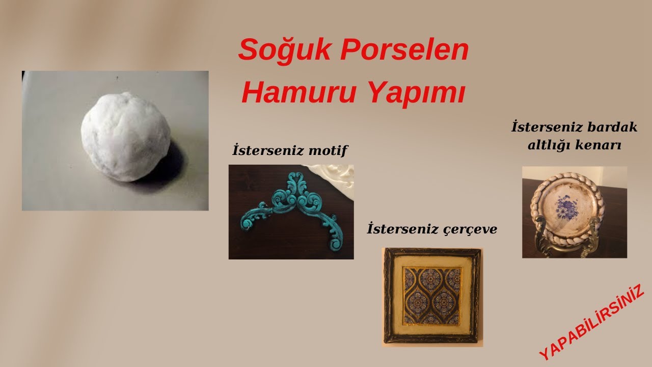 Soğuk Porselen Hamuru Yapımı #porselen #porselen hamuru