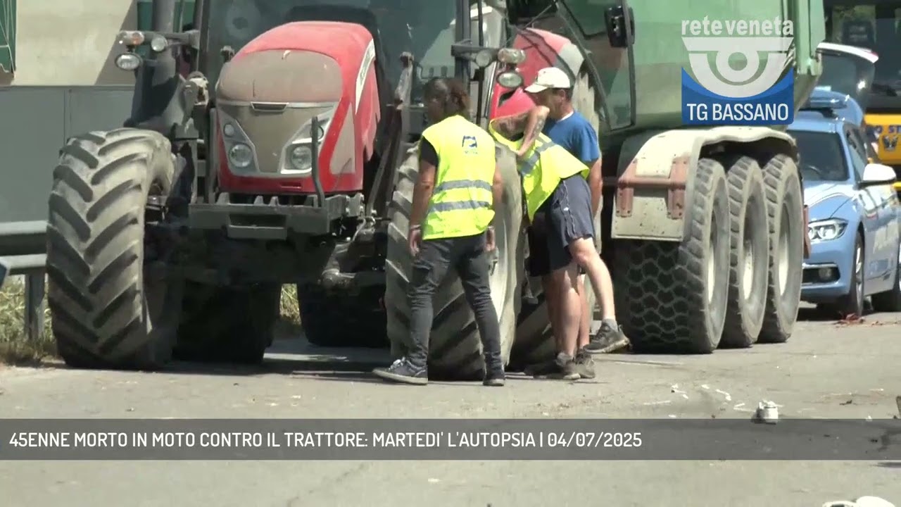 45ENNE MORTO IN MOTO CONTRO IL TRATTORE: MARTEDI' L'AUTOPSIA | 04/07/2025