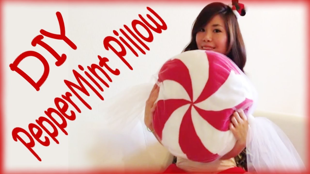 DIY Christmas Peppermint Pillow