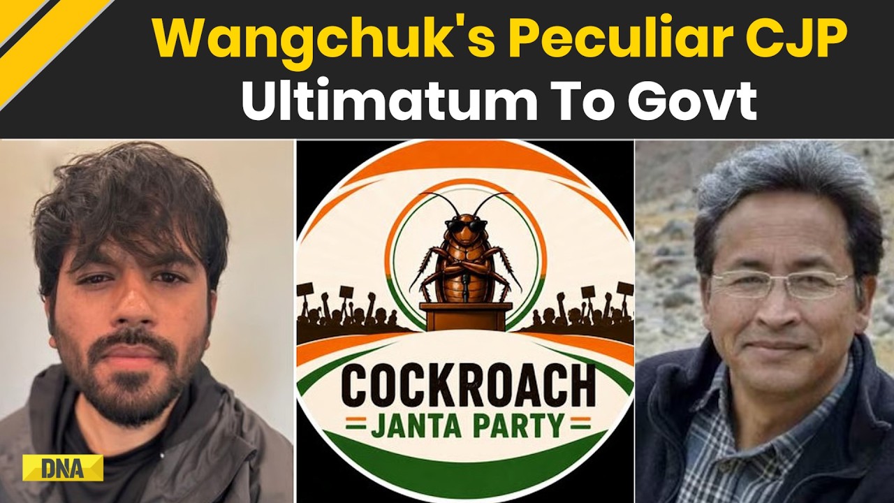 Cockroach Janata Party: 'If Dharmendra Pradhan Doesn't Quit....'; Sonam Wangchuk On CJP Protest