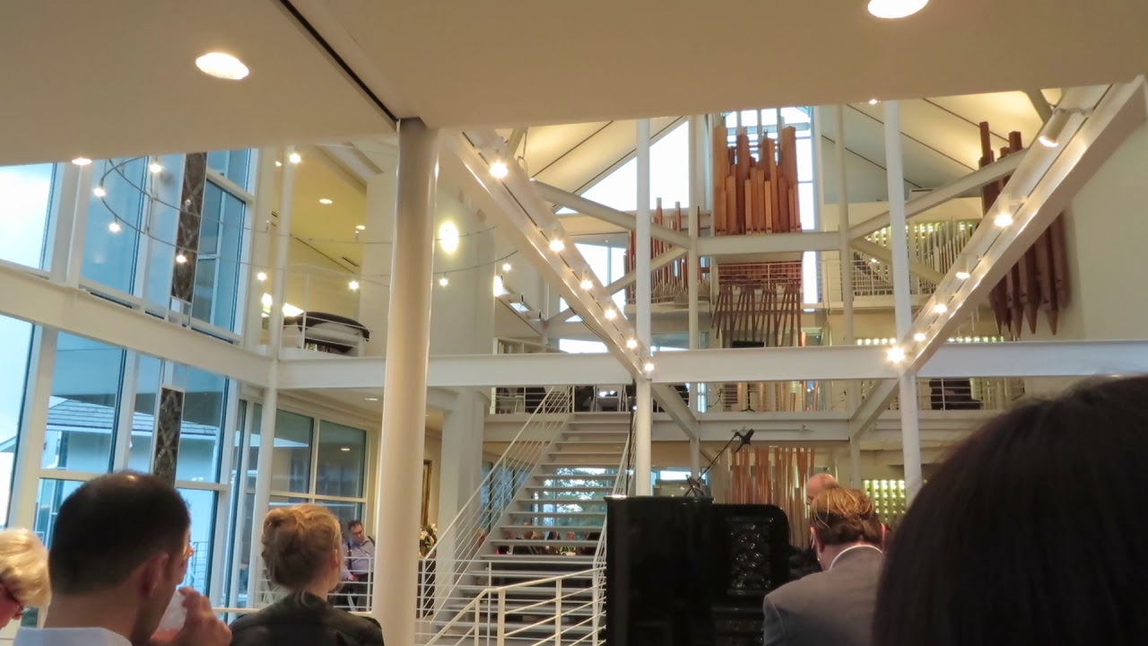 Bach performed on a pipe organ in a private home