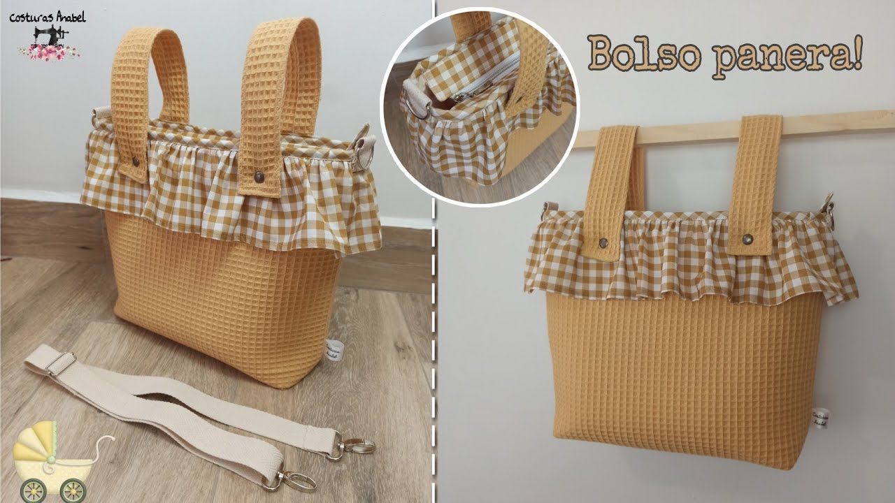 Bolso panera para carrito o silla de paseo de bebé 👶🏻| Muy fácil🧵
