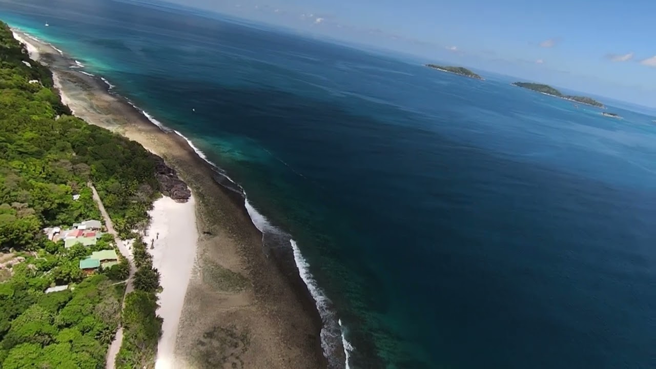 Seychelles 🇸🇨4k  La Digue ,  Anse patates  beach    🇸🇨🏝️👍🇸🇨🏝️🤯👍