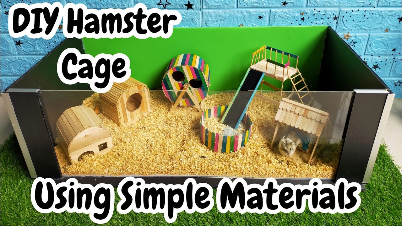 DIY How To Build a simple Hamster Bin Cage