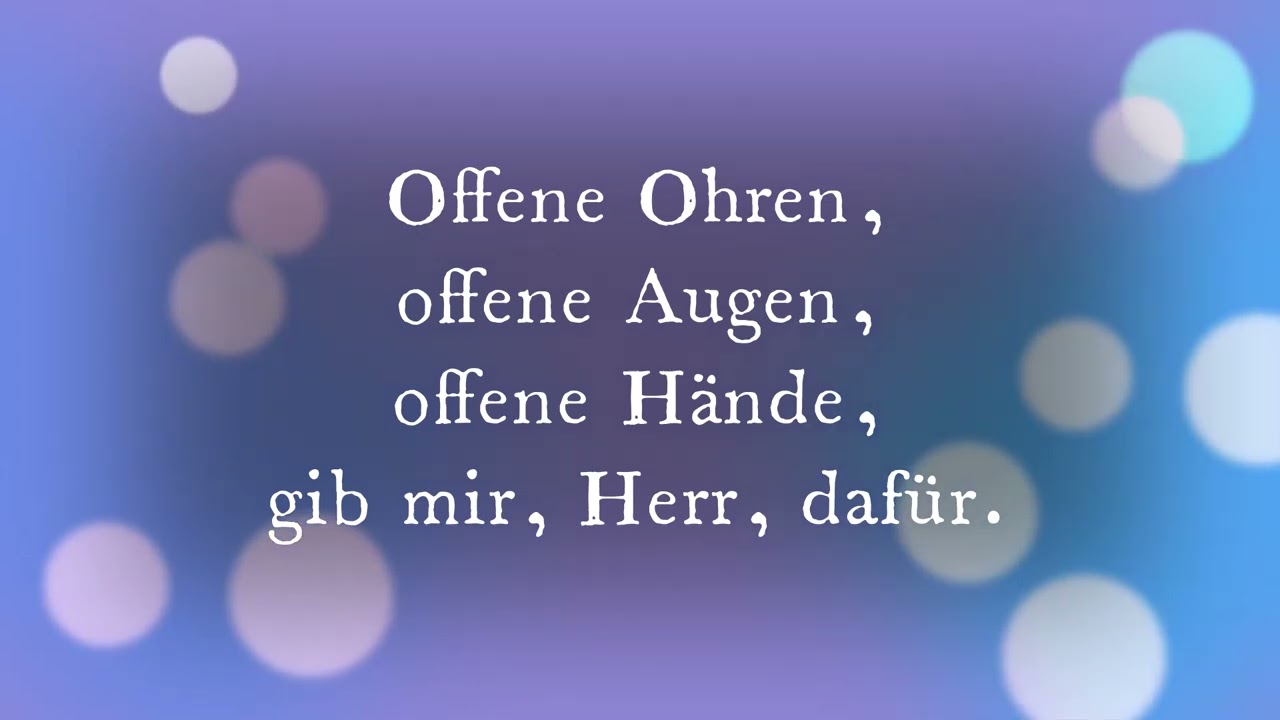 So sind deine Worte