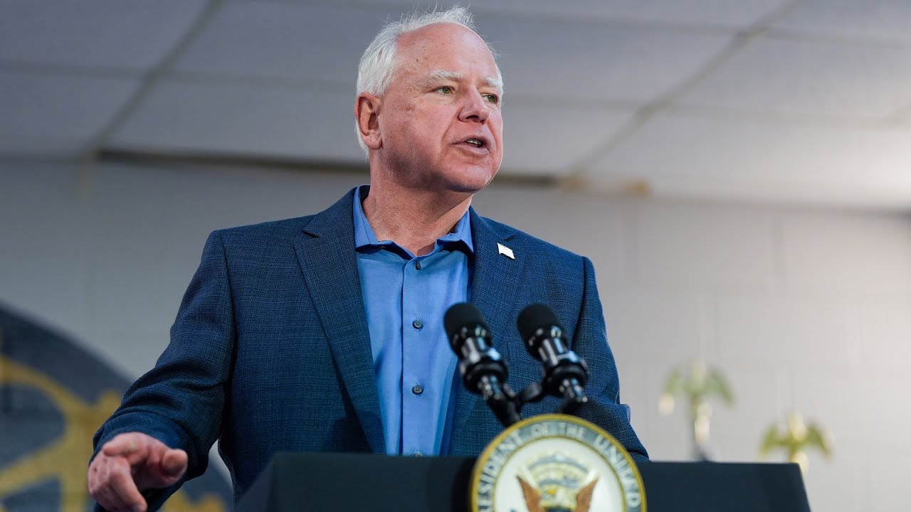 Happening Now: Walz Holds News Conference After Dropping Reelection Bid