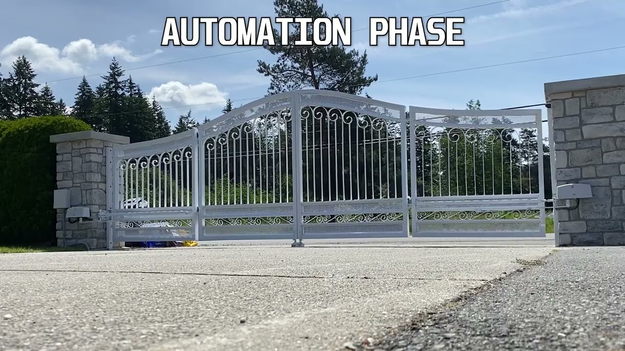 Bi-Folding Gate. Automatic Driveway Gate Design, Manufacturing & Installation by Royal Gates