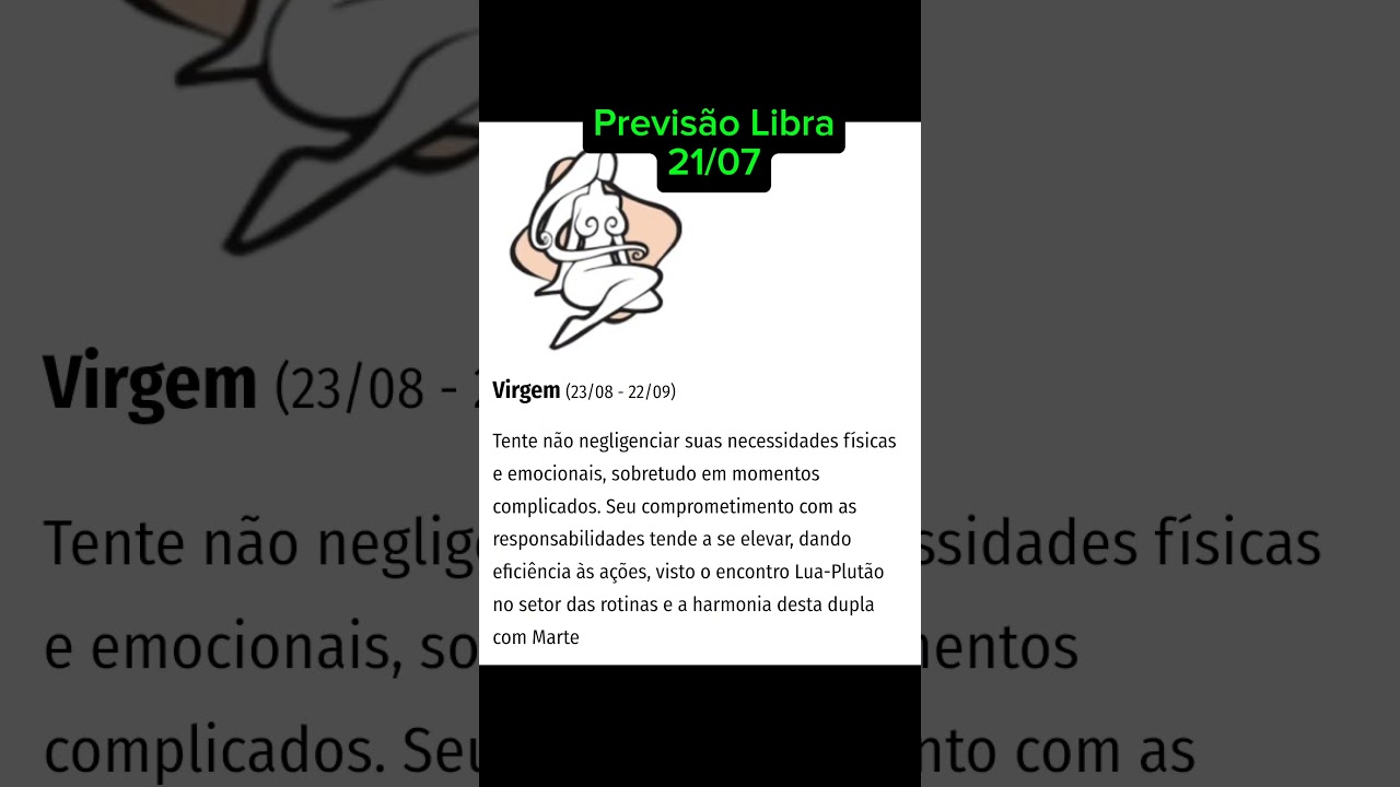 Previs&atilde;o de hoje para o signo de Virgem #previsaosignos #horoscopo #marciasensitiva #signodevirgem