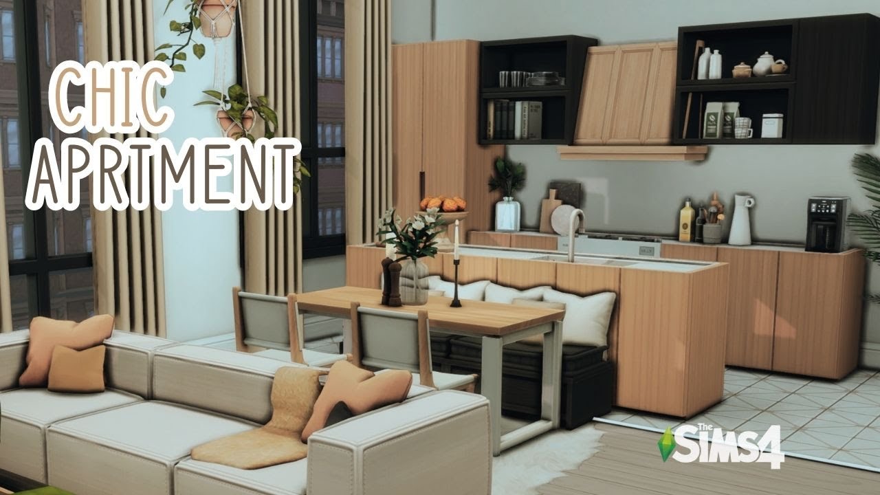 Chic Apartment   19 culpepper house  // The Sims 4 Speed Build with CC