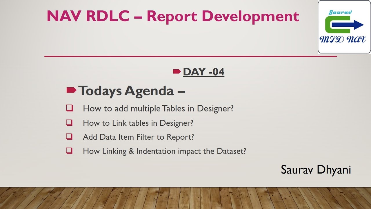 День 4 — Как разработать отчет RDLC в Microsoft Dynamics NAV — Связывание нескольких таблиц.