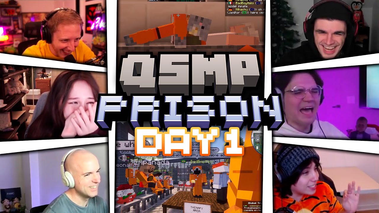 FUNNY MOMENTS FROM DAY 1 OF QSMP PRISON  | KARMA EXTRA