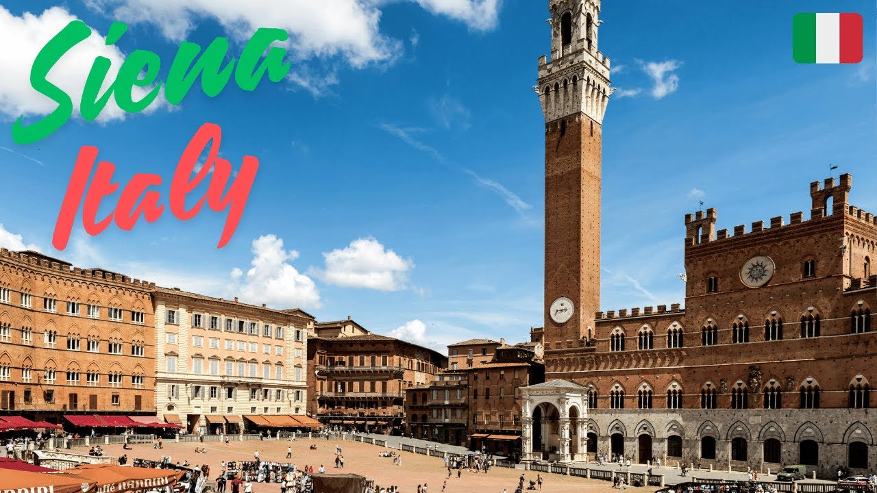 Siena Tuscany Italy in 4K – Walking from Piazza del Campo to Duomo