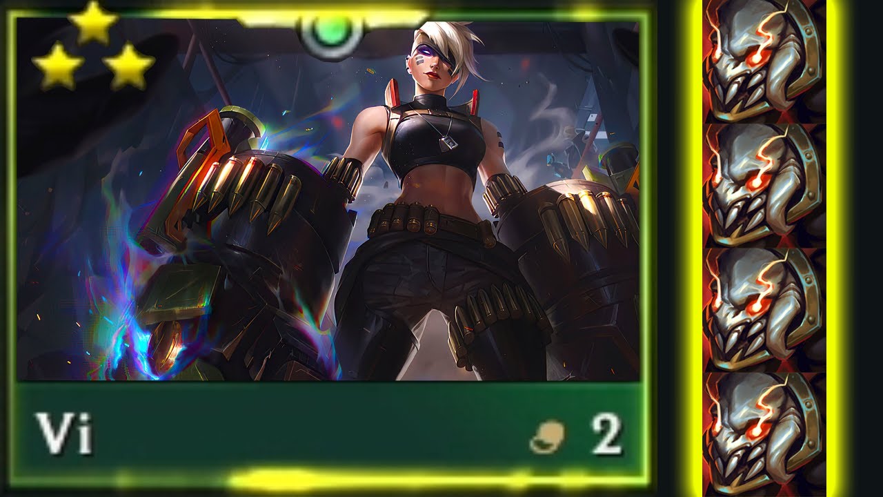 3 Star Vi with 4 Titan's Resolves | TFT Set 8.5
