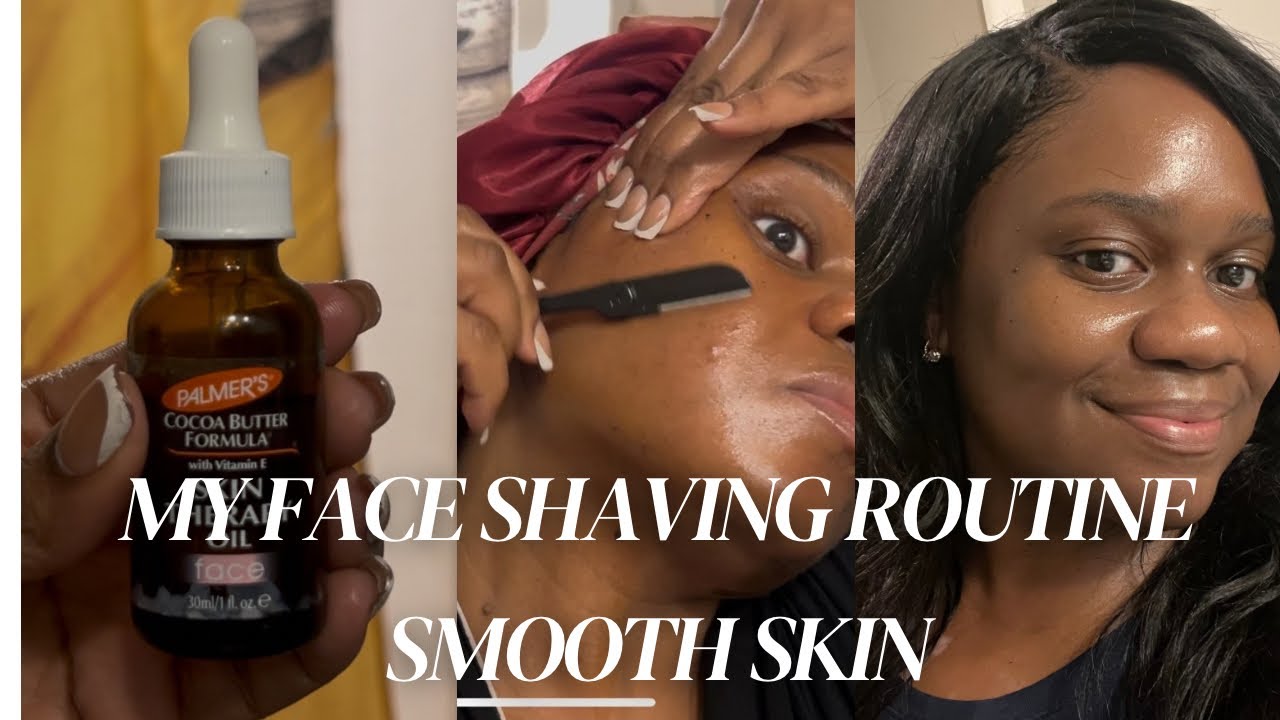 Simple Face Shaving Routine for smooth skin | How I shave my face at home + Products I Use