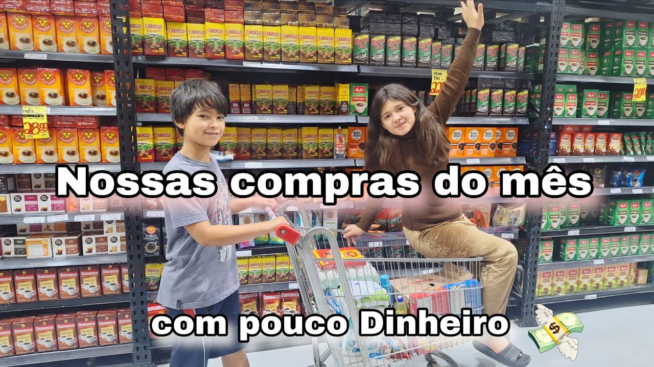 Fizemos as compras do Mês Com pouco Dinheiro/Compramos só o Básico☺️