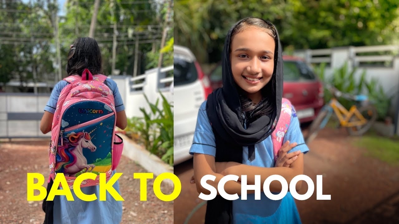 BACK TO SCHOOL 🧑&zwj;🏫 HER FIRST DAY OF SCHOOL