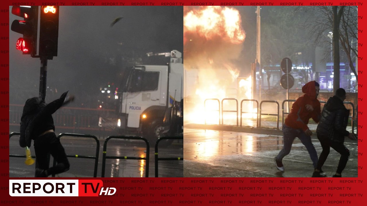 Mbyllet protesta, 25 të shoqëruar dhe dy të lënduar! Gazetarët bëjnë bilancin