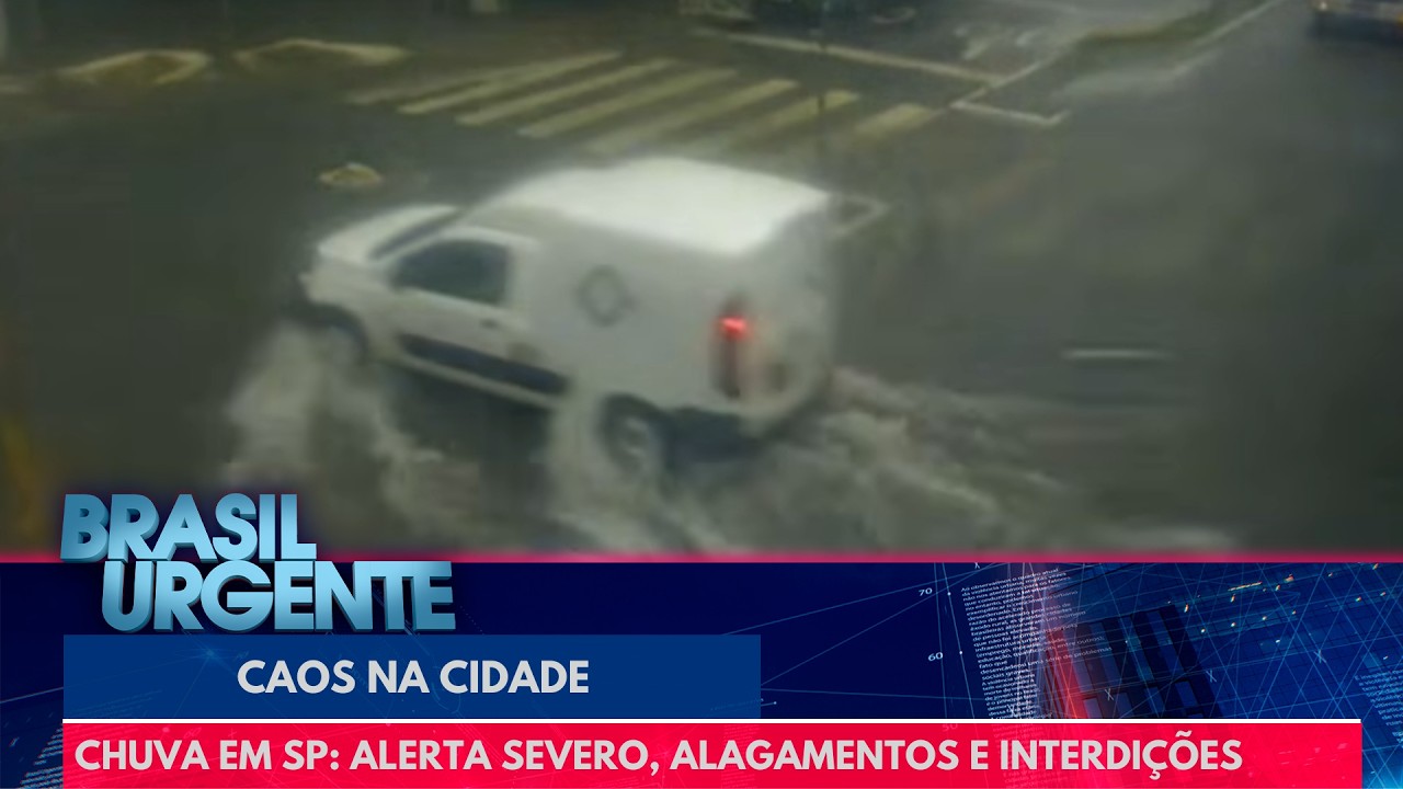 Chuva em SP: alerta severo, alagamentos e interdições | Brasil Urgente