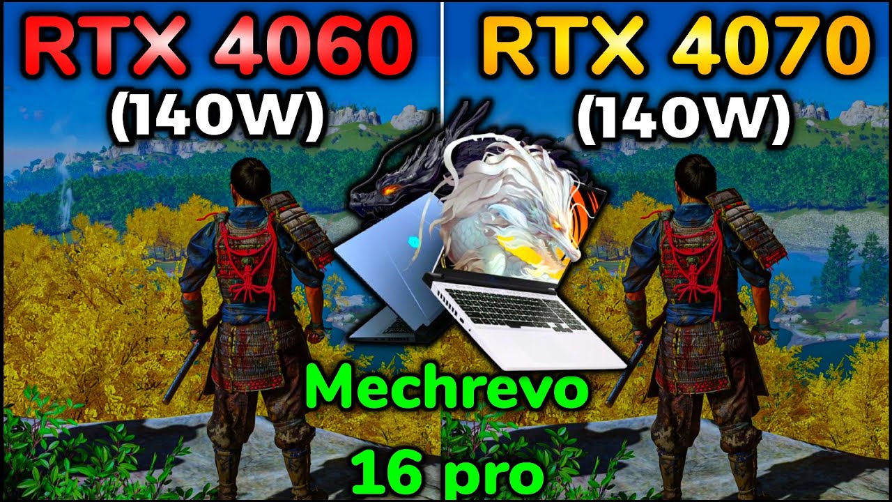 Jiaolong 16 Pro RTX 4060 vs Jiaolong 16 Pro RTX 4070 ‼️ (mechrevo / XMG NEO 16) - test in 8 games