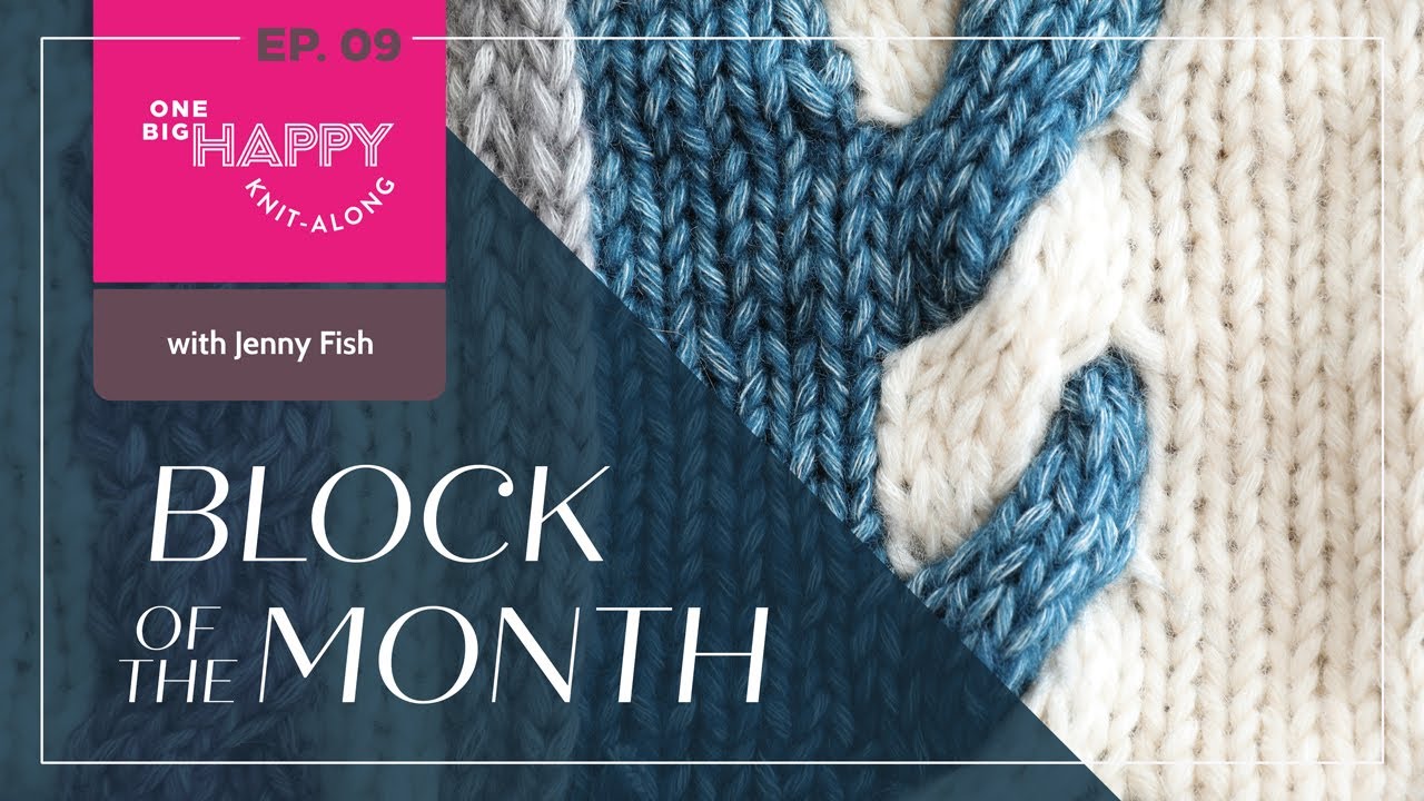 Episode 9: 2024 Block of the Month Knit with Jenny Fish | Block 9 | One Big Happy Yarn Co.