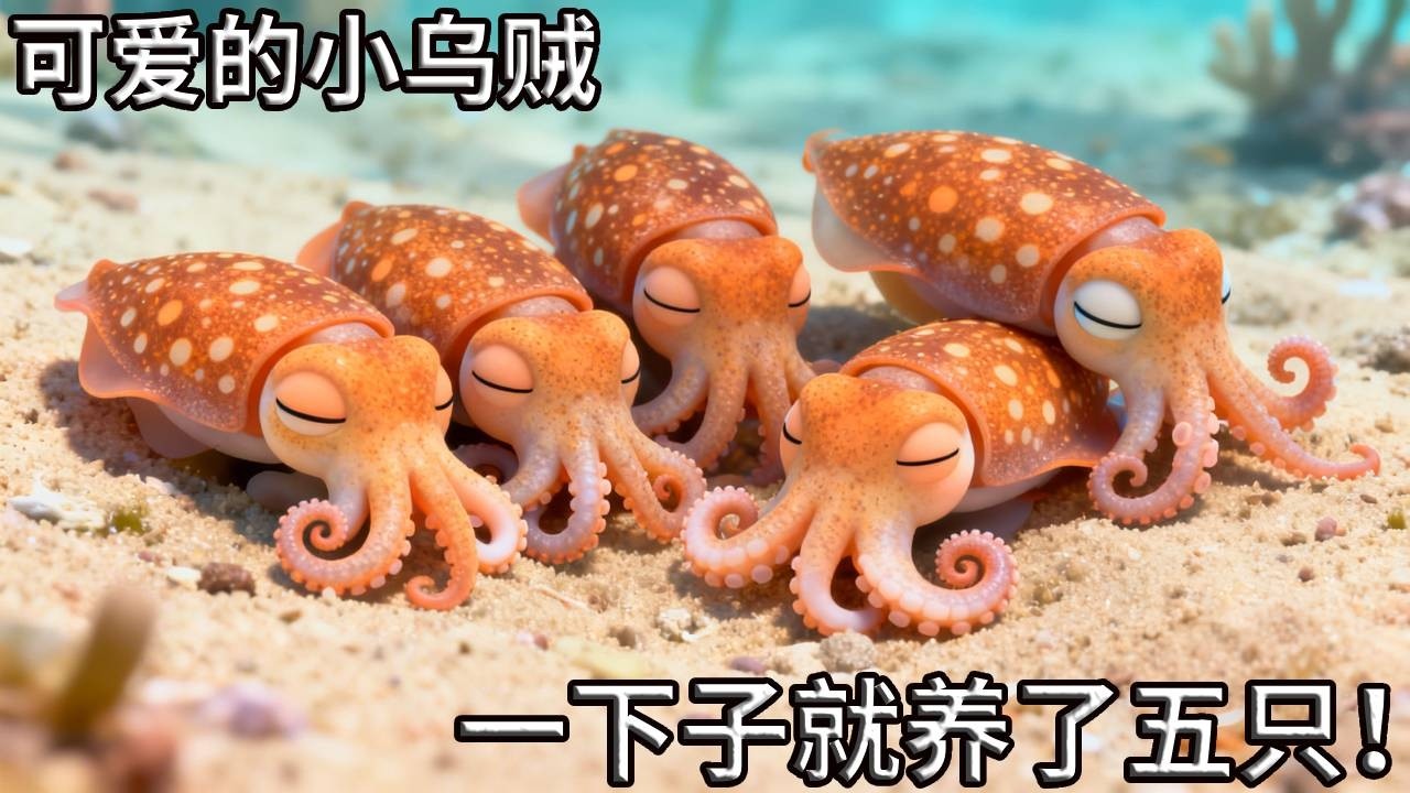 5 只乌贼饲养全记录：从开箱到混养，硬核玩家的海底实验室！【奇奇de海洋】